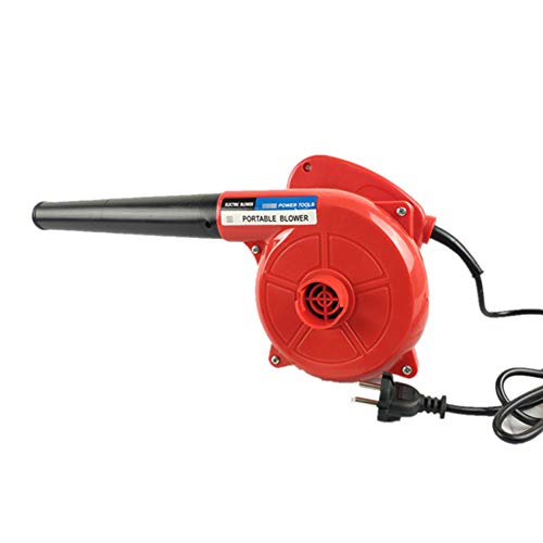 CSPFAIQL Soplador Electrico 600W Soplador de Aire de Velocidad Variable Soplador Aspirador Volumen del Aire de 2.3 m³/h, 13000r / min - Rojo