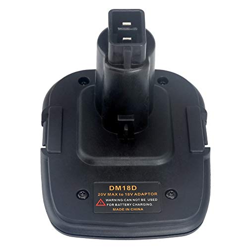Cutowin - Adaptador de batería para convertidor Dewalt DM18D Compatible con batería Milwaukee a Herramientas Dewalt