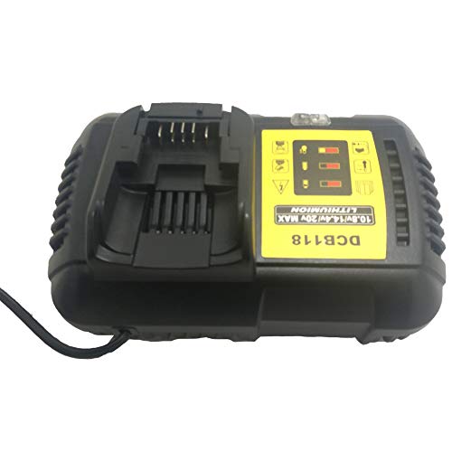 DCB118 para Dewalt 10.8V 12V 14.4V 18V cargador de batería de iones de litio para DCB101 DCB115 DCB107 DCB105 DCB140 para batería de Dewalt DCB200 DCB205 DCB203 DCB204 DCB206 DCB201 DCB120 DCB127