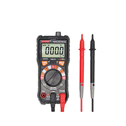 DDDD store Multímetro Digital Manual Alta precisión Mini medidor Universal 5999 Cuentas Cuenta con Pantalla LCD Verdadero Medida Voltaje de CA/CC Resistencia de Corriente Capacitancia