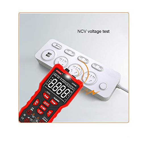 DDDD store Multímetro Digital Manual Alta precisión Mini medidor Universal 9999 Cuentas Cuenta con Pantalla LCD Verdadero Medida Voltaje de CA/CC Resistencia de Corriente Capacitancia