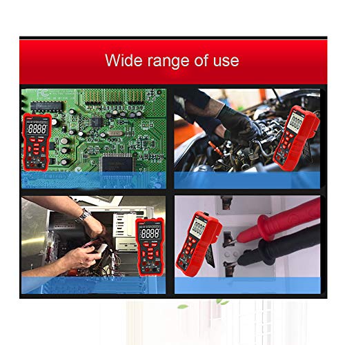 DDDD store Multímetro Digital Manual Alta precisión Mini medidor Universal 9999 Cuentas Cuenta con Pantalla LCD Verdadero Medida Voltaje de CA/CC Resistencia de Corriente Capacitancia