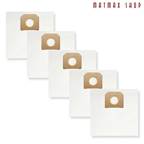 Desechables, Self Limpieza Filtro Bolsa para polvo para: Dewalt DWV 902 M, 902 MT, 902L, 900, 901L, 901lt – (5 unidades)