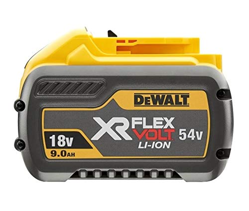 DEWALT 2 x DCB547 18v / 54v XR FLEXVOLT 9.0ah batería + DCB118 cargador rápido, 18V, amarillo