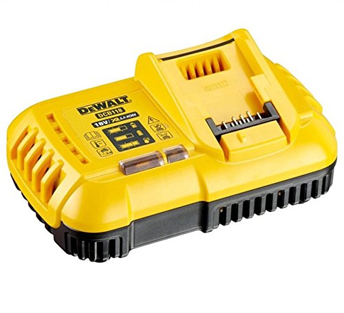 DEWALT 2 x DCB547 18v / 54v XR FLEXVOLT 9.0ah batería + DCB118 cargador rápido, 18V, amarillo