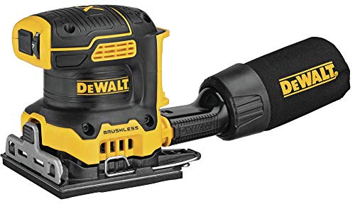 DEWALT 20 V MAX XR lijadora de palma, hoja, velocidad variable, 1/4 pulgadas, solo herramienta (DCW200B)