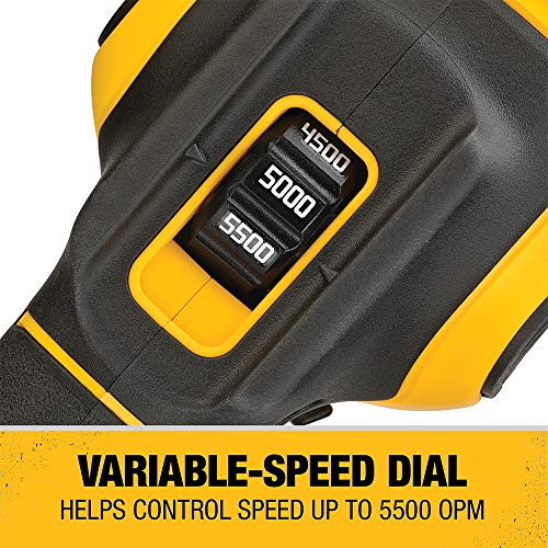 DEWALT 20 V MAX XR Pulidora inalámbrica, velocidad variable, órbita aleatoria, 5 pulgadas, herramienta sólo (DCM848B)