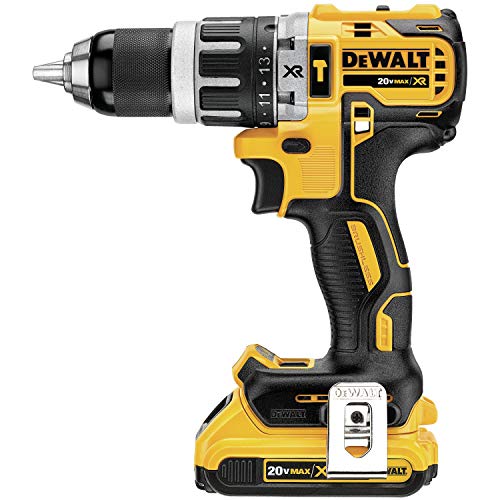 DeWalt 20V MAX XR Combo Kit de taladro inalámbrico, compacto, 3 herramientas (DCK387D1M1)