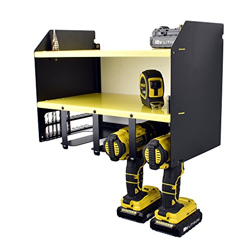 DeWalt batería y taladro herramienta accesorio de estantería de almacenamiento titular organizador de taller