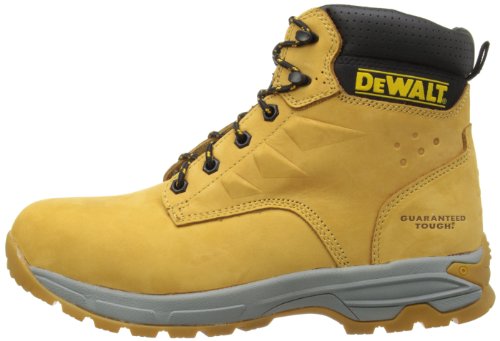 DeWALT Carbon - zapatos de seguridad de cuero hombre, Color Amarillo, Talla 43 EU