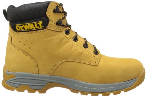 DeWALT Carbon - zapatos de seguridad de cuero hombre, Color Amarillo, Talla 43 EU