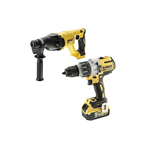 DeWalt CPROF398 CPROF398-KIT XR = DCD996P2 Taladro XRP con 2 baterías Li-Ion 5,0Ah + DCH133NT Martillo sin escobillas