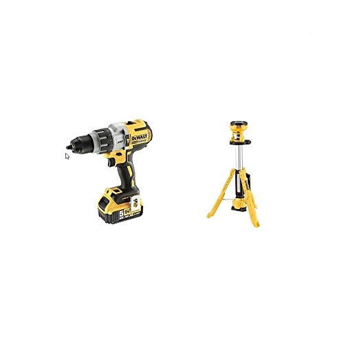 DeWalt CPROF477 CPROF477-KIT XR = DCD996P2 Taladro XRP con 2 baterías Li-Ion 5,0Ah + DCL079 Foco LED con Trípode