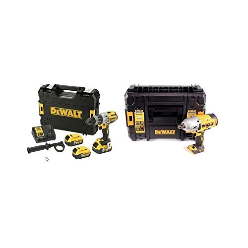 DeWalt CPROF499 CPROF499-KIT XR = DCD996P2 Taladro XRP con 2 baterías Li-Ion 5,0Ah + DCF897NT Llave Impacto 3/4" Alto Par sin escobillas