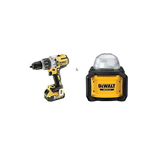 DeWalt CPROF531 CPROF531-KIT XR = DCD996P2 Taladro XRP con 2 baterías Li-Ion 5,0Ah + DCL074 Luz LED de Área