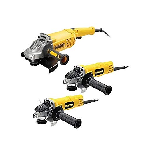 DeWalt CPROF592 CPROF592-KIT Amoladoras = DWE490 230mm 2.000W + DWE4157 125mm 900W DWE4016 115mm 7300W Suave, Bloqueo y re-Arranque