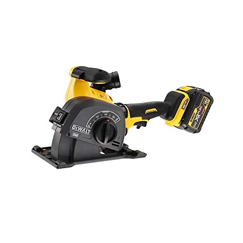 DeWalt CPROF599 CPROF599-KIT XR FLEXVOLT = DCG200T2 Rozadora Ø125mm con 2 54V/18V Li-Ion 6Ah + DCV586MN Aspirador sólidos y líquidos 54V sin Cargador/batería, 18 V