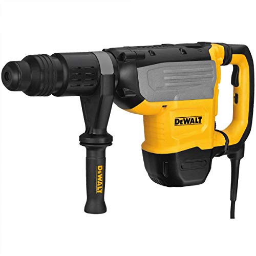 Dewalt D25773K-QS D25773K-QS-Martillo Combinado 10kg 1700W-52mm 19,4J-SDS-Max Electrónico AVC + UTC, 1700 W, 240 V, Negro Y Amarillo