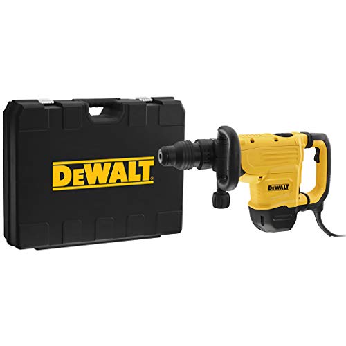 DEWALT D25872K-QS D25872K-QS-Martillo Demoledor 8kg 1600W-13,3J-SDS-MAX Electrónico AVC y maletín, 1600 W, Schwarz/Gelb