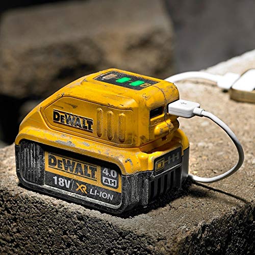 Dewalt DCB090-XJ Adaptador de batería para cargar dispositivos con entrada USB