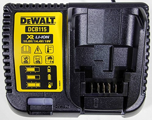 DEWALT DCB115-QW - Cargador XR para baterias de 10,8V - 14,4V - 18V carril Li-Ion