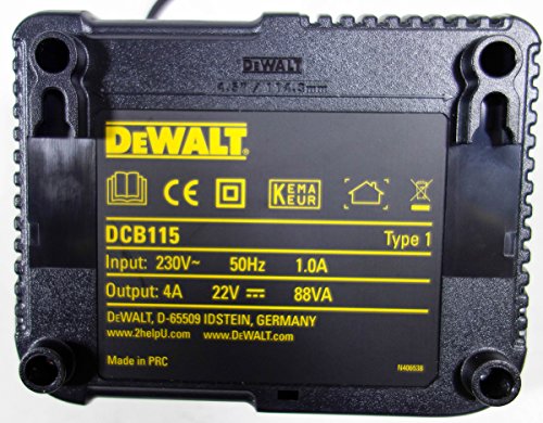 DEWALT DCB115-QW - Cargador XR para baterias de 10,8V - 14,4V - 18V carril Li-Ion