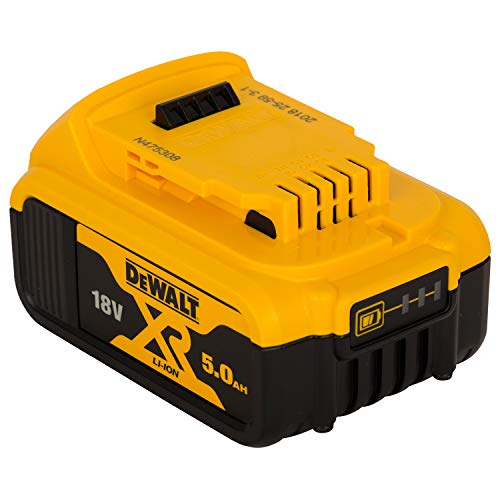 Dewalt DCB115P2-QW Kit 2 Baterías carril XR 18V Li-Ion 5, 0 W, 220 V, Negro/Amarillo, 18 V