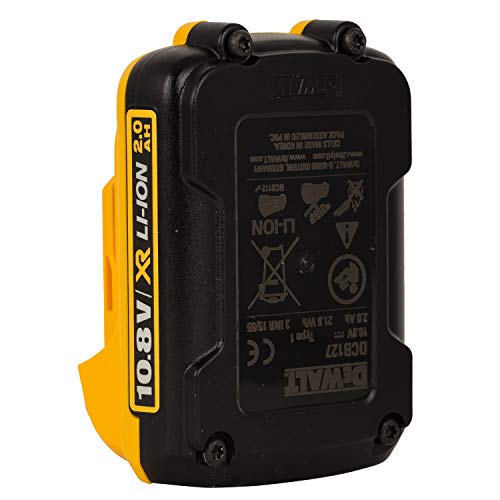 Dewalt DCB127-XJ Bateria DCB 127 XJ 10,8 V. 2,0 A/h, 10.8 V, Negro Y Amarillo