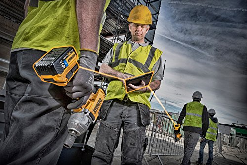 Dewalt DCB184B-XJ DCB184B-XJ-Batería carril XR 18V Li-Ion 5,0Ah con BlueTooth, 0 W, 18 V, Negro