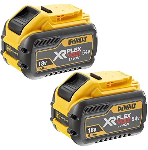 DEWALT DCB547 18v / 54v XR FLEXVOLT 9.0ah Batería DCB547-XJ-Twin Pack, 18V, Amarillo