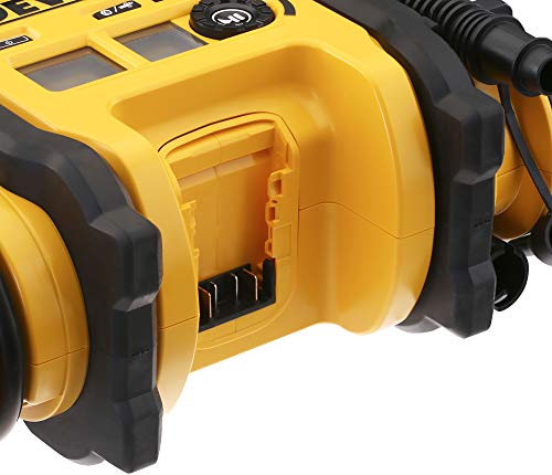 DeWalt DCC018N-XJ DCC018N-XJ-Inflador de aire XR 18V y 12V coche-sin cargador/batería, 18 V, Negro y amarillo