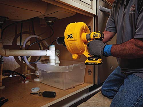 DEWALT DCD200N-XJ - Desatascador Compacto manual sin escobillas XR 18V sin cargador/batería