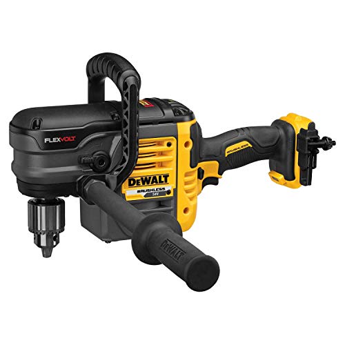 DEWALT DCD460NT-XJ DCD460NT-XJ-Taladro Angular sin escobillas XR FLEXVOLT 54V 13mm sin Cargador/batería y maletín TSTAK Vi, 1500 W, 54 V, Negro y amarillo, Size