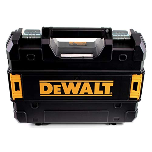 DEWALT DCD701D2-QW DCD701D2-QW-Taladro Atornillador sin escobillas XR 12V 10mm 57,5Nm con 2 baterías Li-Ion 2Ah y maletín TSTAK, 12 V, Negro Y Amarillo