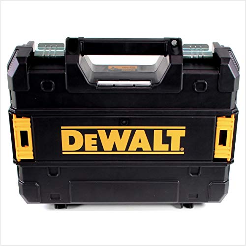 DeWalt DCD706D2-QW DCD706D2-QW-Taladro Percutor sin escobillas XR 12V 10mm 57,5Nm con 2 baterías Li-Ion 2Ah y maletín TSTAK, Schwarz/Gelb