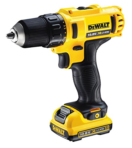 DEWALT DCD710D2-QW - Taladro Atornillador XR 10.8V, 24 Nm, con 2 baterías de litio 2Ah y maletín TSTAK