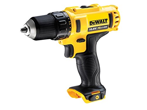 DeWALT DCD710N - Taladro (Ión de litio, 10.8 V, 185 mm, 50 mm, 170 mm, Negro, Amarillo)