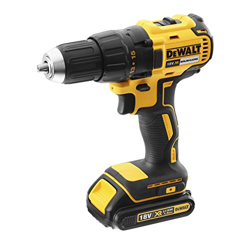 DEWALT DCD777S2T-QW - Taladro Atornillador sin escobillas XR 18V, 13mm, 65Nm con 2 baterías Li-Ion 1.5Ah y maletín TSTAK