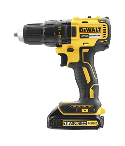 DEWALT DCD777S2T-QW - Taladro Atornillador sin escobillas XR 18V, 13mm, 65Nm con 2 baterías Li-Ion 1.5Ah y maletín TSTAK