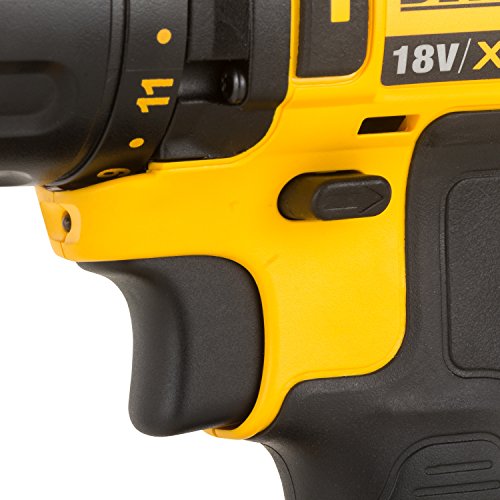 DeWalt DCD785M2-QW - Taladro percutor a bateria XR 18V, 13 mm, 60 Nm con 2 baterías Li-Ion 4, 0 Ah y maletín