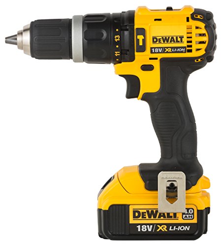 DeWalt DCD785M2-QW - Taladro percutor a bateria XR 18V, 13 mm, 60 Nm con 2 baterías Li-Ion 4, 0 Ah y maletín