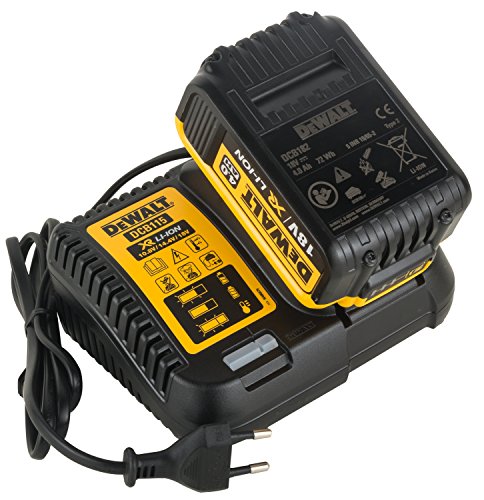 DeWalt DCD785M2-QW - Taladro percutor a bateria XR 18V, 13 mm, 60 Nm con 2 baterías Li-Ion 4, 0 Ah y maletín