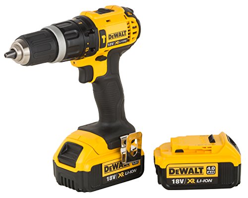 DeWalt DCD785M2-QW - Taladro percutor a bateria XR 18V, 13 mm, 60 Nm con 2 baterías Li-Ion 4, 0 Ah y maletín