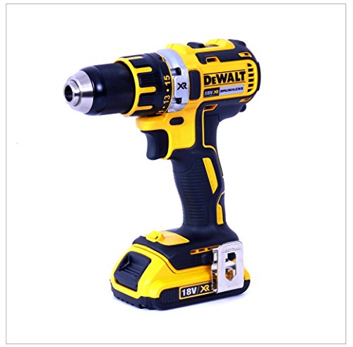 Dewalt DCD790D2-QW Taladro atornillador, 54 W, 18 V, Negro, Amarillo