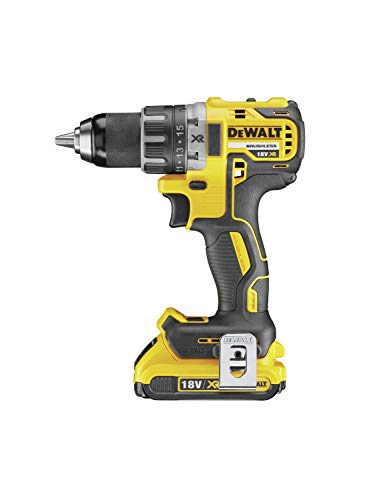 DEWALT DCD791D2-QW - Taladro Atornillador a bateria sin escobillas XR 18V 13mm 70Nm Li-Ion 2,0Ah con maletín TSTAK