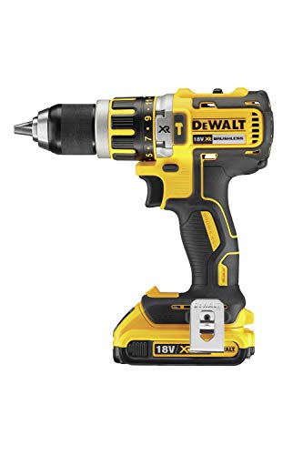 DEWALT DCD795D2-QW - Taladro Percutor a bateria sin escobillas XR 18V 13mm 60Nm con 2 baterías Li-Ion 2,0Ah con maletín TSTAK