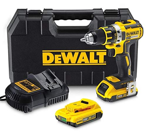 DEWALT DCD795S2-QW - Taladro percutor sin escobillas xr 18v 13mm 60nm li-ion 1,5ah con maletín tstak