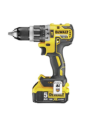 DeWalt DCD796P2-QW 18V - XR LI-ION - Taladro Percutor sin escobillas XR 18V 13mm 70Nm Li-Ion 5,0Ah con maletín TSTAK