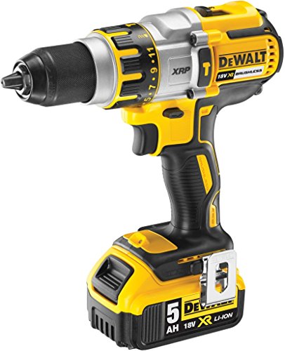 DeWalt DCD995P2-QW Taladro con percutor combinado, 9 W, 18 V, Negro, Plata, Amarillo