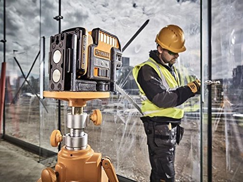 DeWalt DCE0825D1R-QW DCE0825D1R-QW-Láser autonivelante de 2 líneas en Cruz (Horizontal y Vertical) y 5 Puntos-Incluye batería DW 10,8V Litio-Rojo, 10.8 V